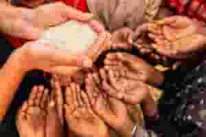A close up of hands and feet in different positions