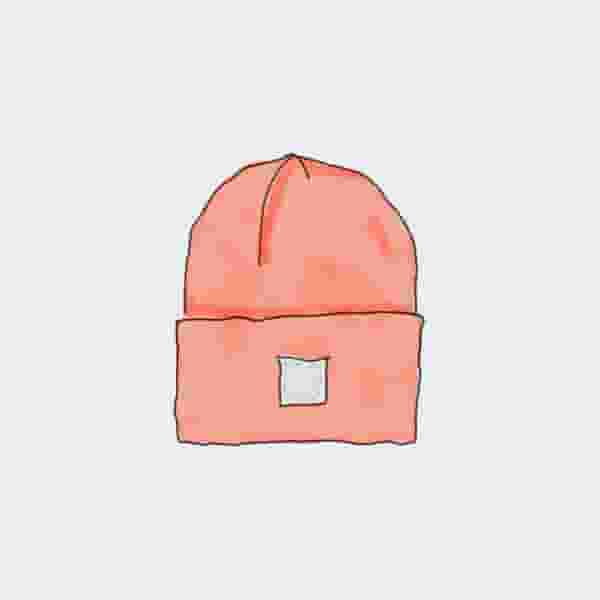 A pink backpack is shown with the number 1 2 on it.
